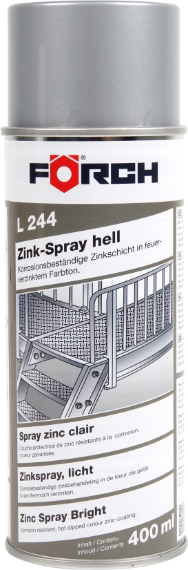 Zinkspray licht 400ml spuitbus Förch