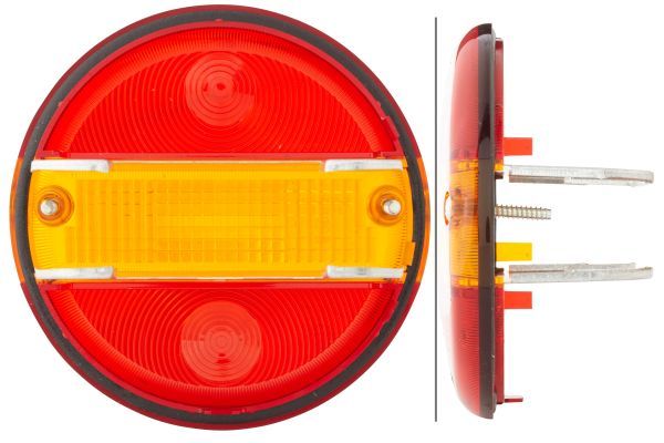 Achterlicht glas Hella 3 kamer hamburger lamp