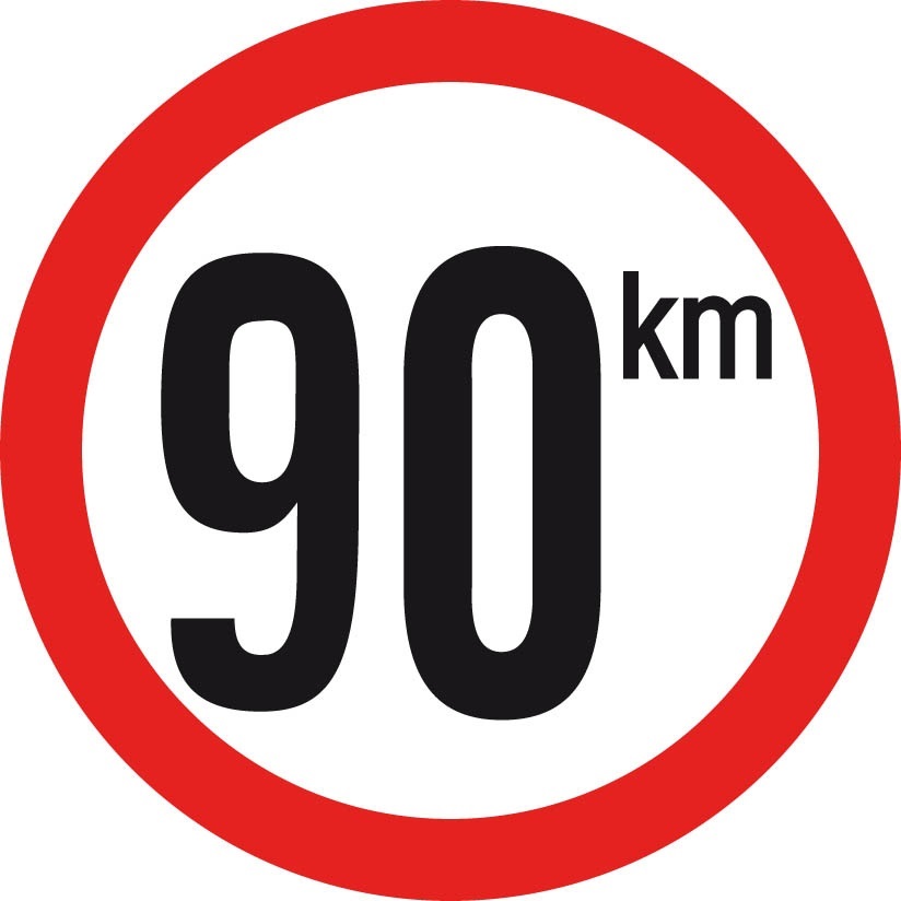 Snelheidsaanduiding bord Belgie