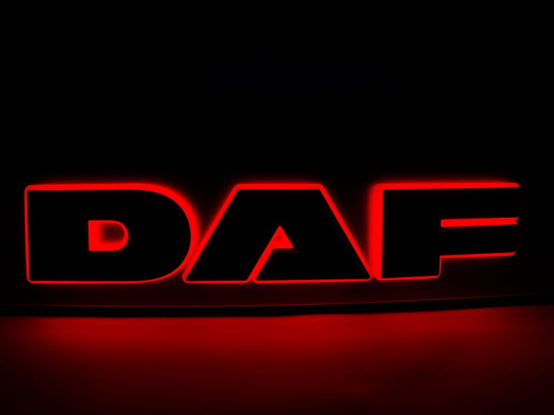 Verlichte DAF letters IP65 in LED diverse kleuren