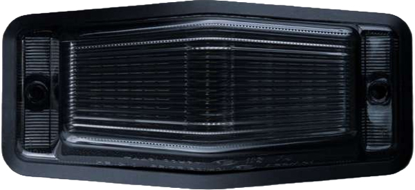 LED dubbelbrander met flitser 12/24V smoke zwart Strands wit/oranje 