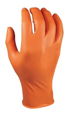 50 stuks Werkhandschoen M-Safe Grippaz Nitril oranje