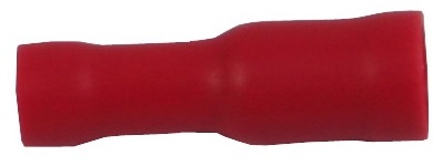 Rondstekerhuls 4,0 mm rood, 100 stuks
