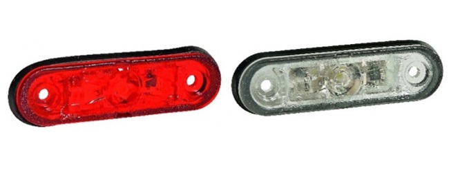 LED Markeringslamp ovaal Aspock P&R 12/24V