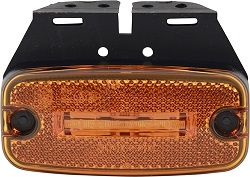 LED Markeringslamp oranje Hella 24V