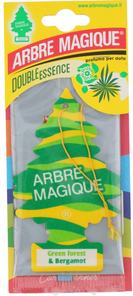 ARBRE MAGIQUE ® Double Essence Green Forest & Bergamot - Arbre Magique