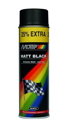 Lakspray zwart mat 500ml