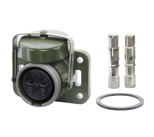 Stekkerdoos Nato 2-polig HM rubber 35/50mmq 24V