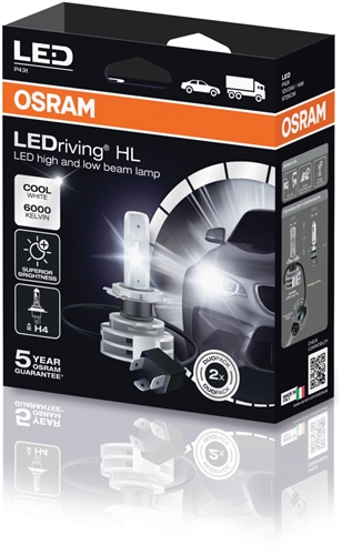 LED lamp H4 Osram Cool White 12-24V, 2 stuks