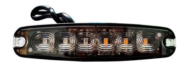 Achterlicht micro ultra dun 6 led 12/24V