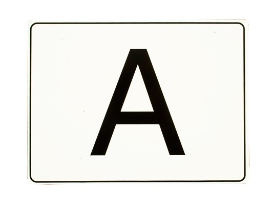 A-sticker voor afvalvervoer