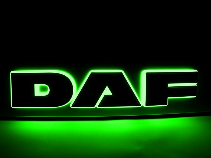 Verlichte DAF letters IP65 in LED diverse kleuren