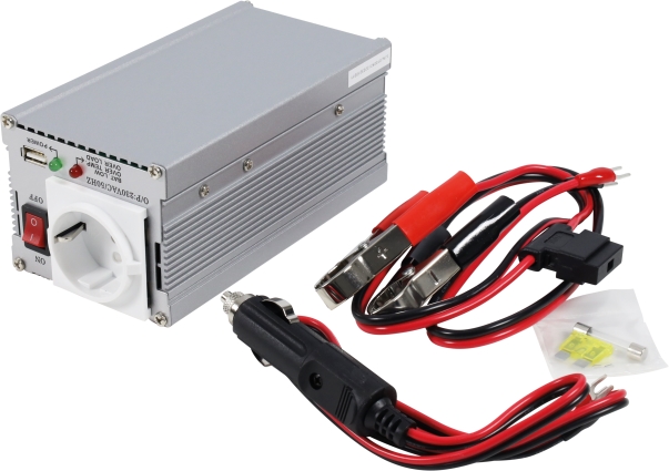 Omvormer gemodificeerd 24V-230V 300 Watt + USB Nedis