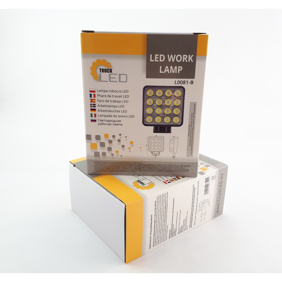 Werklamp 16 LED'S 2000 lumen 24W 12/24V