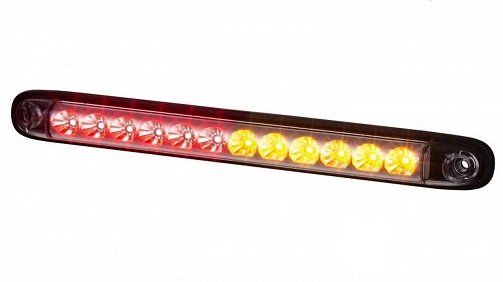 Achterlicht extra smal 3-functies led 12/24V