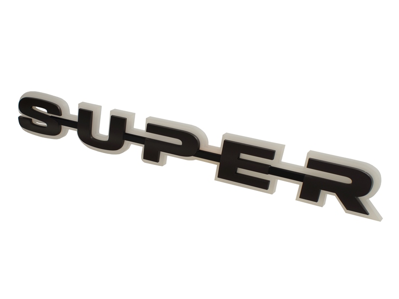 Verlichte Scania SUPER letters IP65 diverse kleuren 