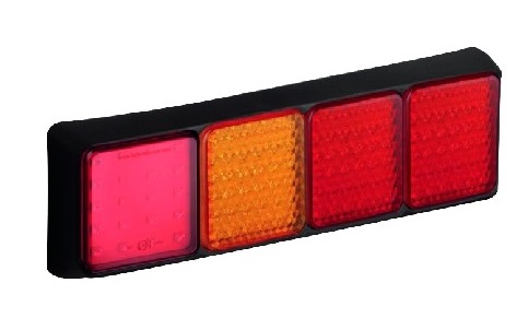 Achterlicht 4-kamer rem/achter/knipper/mist 80 LED Autolamps 12/24V