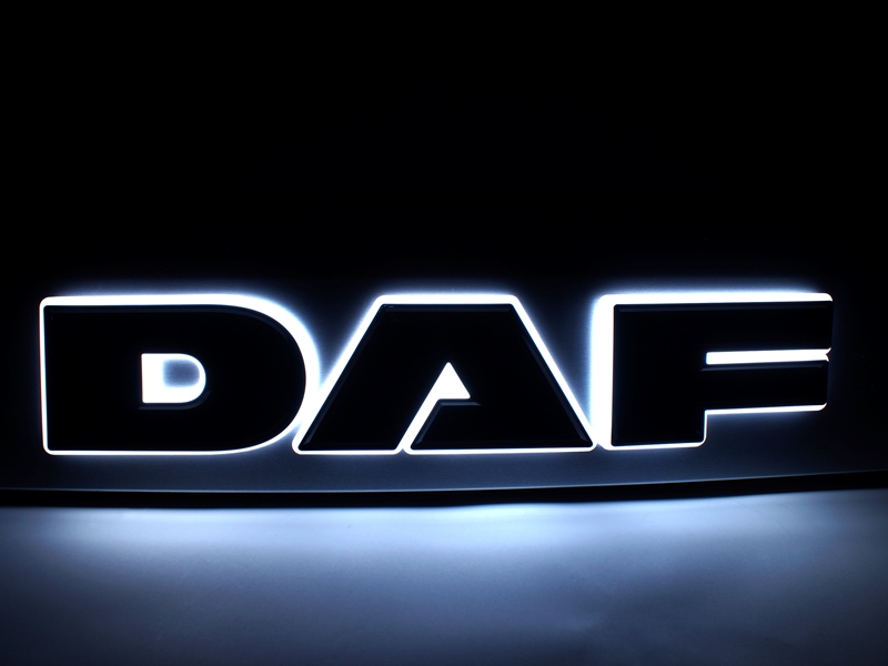 Verlichte DAF letters IP65 in LED diverse kleuren