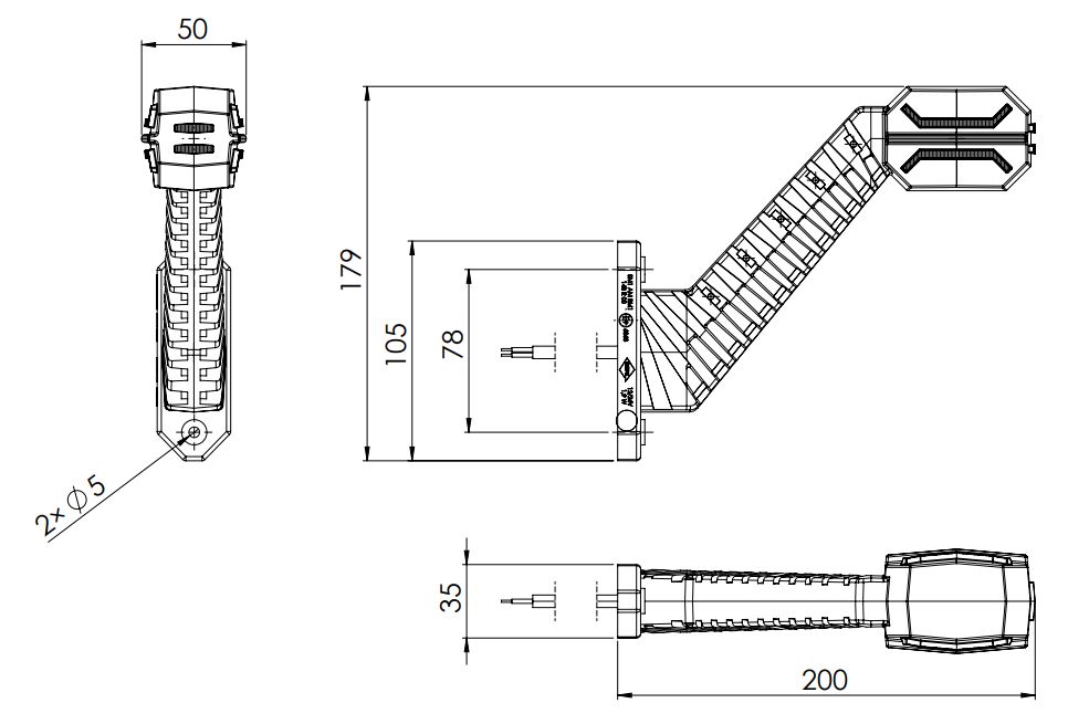 Pendellamp Horpol Dragon LD2994 links 12/24V