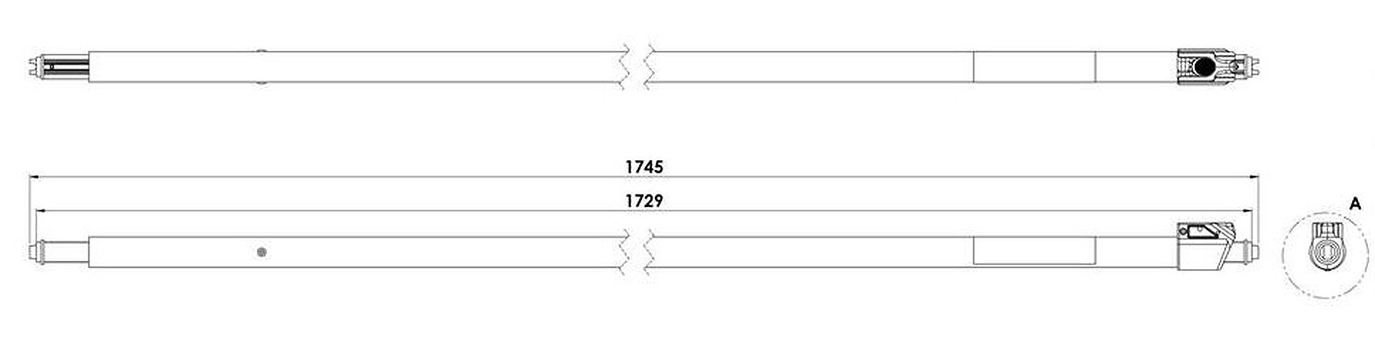 Loadlok smartlok ladingstang multi plug 1700-2300MM
