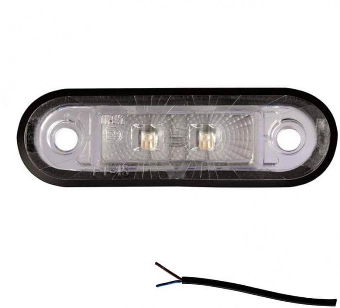 LED Markeringslamp wit Fristom 12/24V