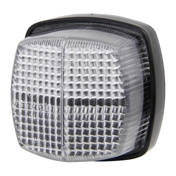 Markeringslamp Hella wit vierkant 12/24V
