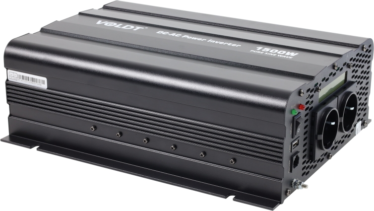 Omvormer zuivere sinus 24V > 230V 1500 watt Voldt