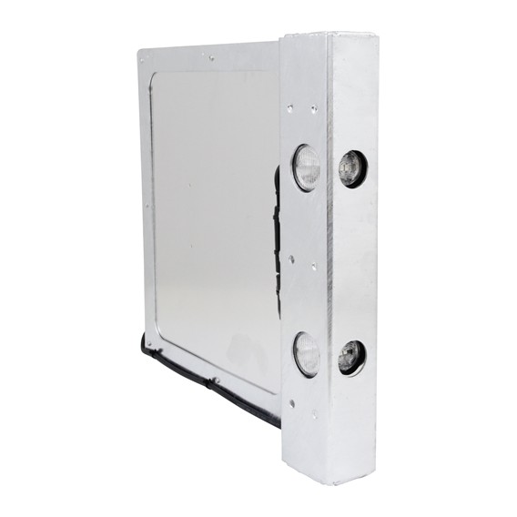 Breedte markering bord met verlichting 423 x 423