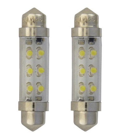 hoe vaak Klaar draadloze Led buislamp Aspock wit 42 mm 24V, 2 stuks | 31962