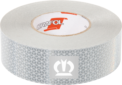 Reflectietape Krone 50 mm hard, rol a 50 M