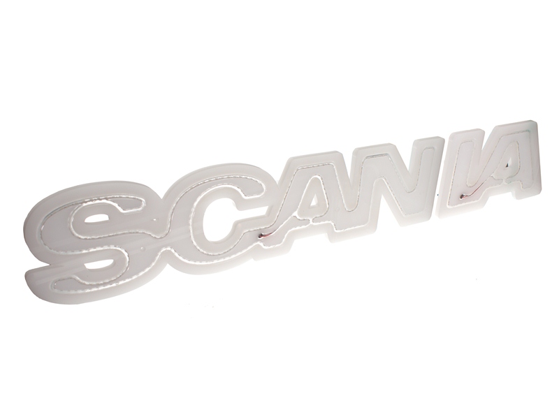 Verlichte Scania letters LED Xenon wit