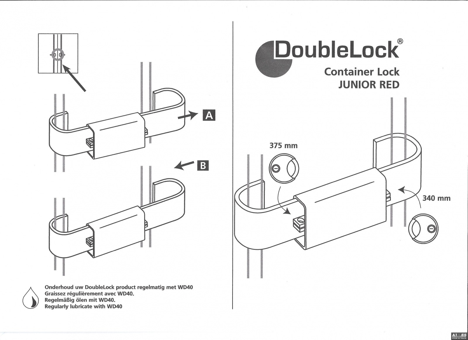 Containerslot Junior Red DoubleLock