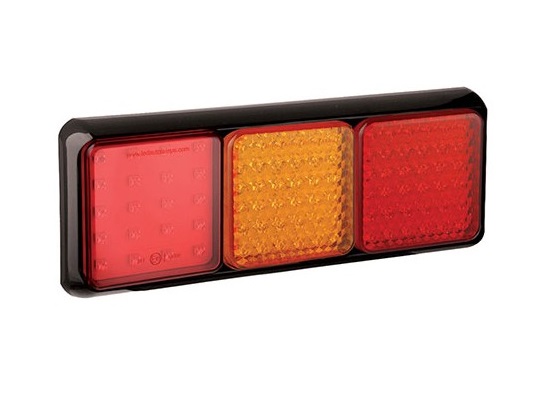 Achterlicht 3-kamer rem/achter/knipper/mist 80 LED Autolamps 12/24V