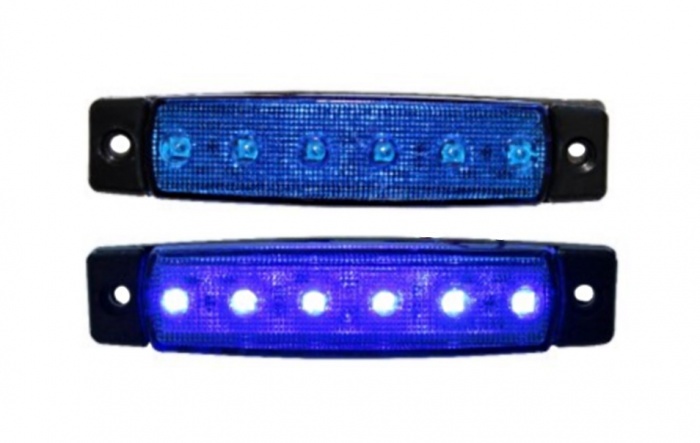Markeringslamp led 24v blauw