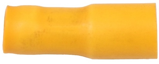 Rondstekerhuls 5,0 mm geel 50 stuks