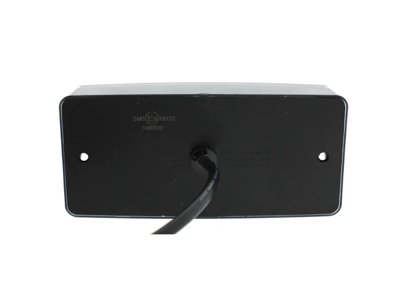 LED markeringslamp klassiek wit smoke zwarte lens 