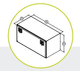 Gereedschapskist staal zwart Tilbox