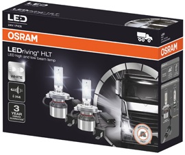 LED lamp H4 Osram Cool White 24V, 2 stuks