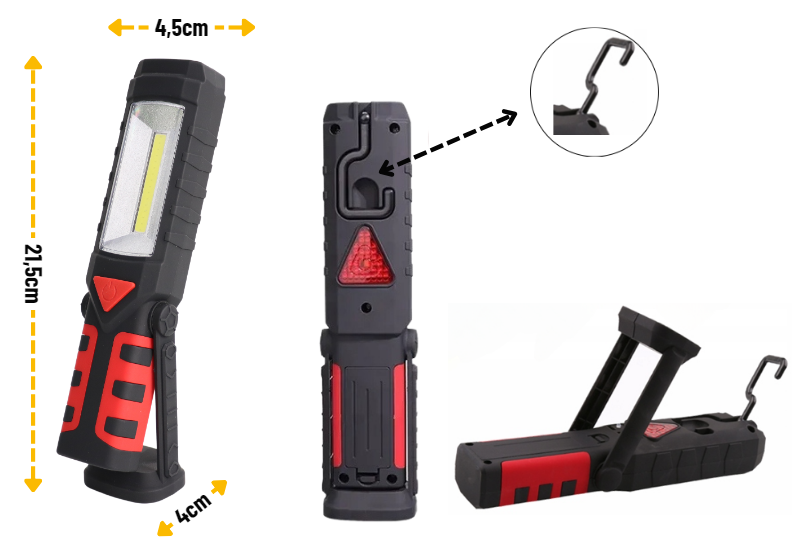 Looplamp LED met magneet