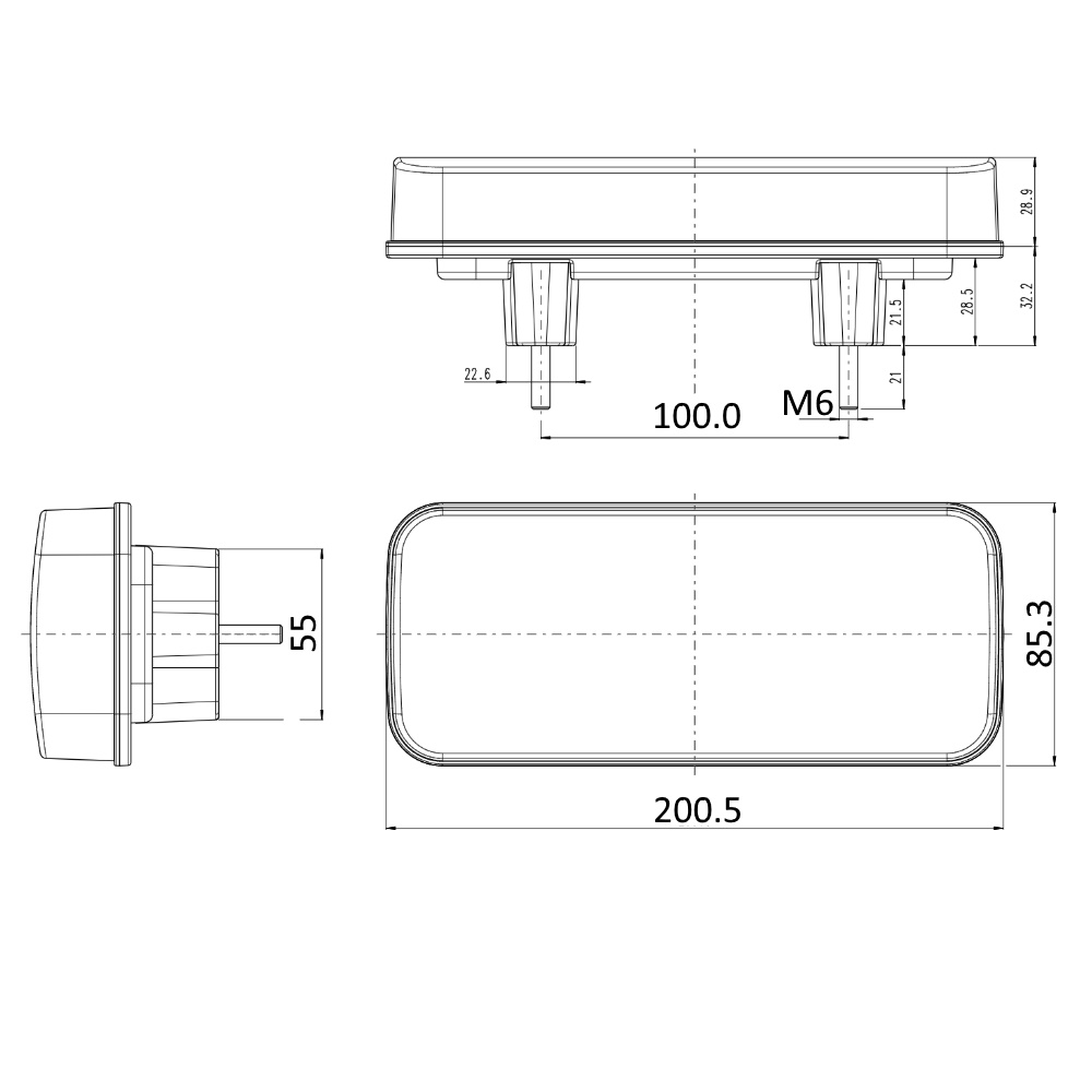 Achterlicht Dynamisch Neonlook LED WAS 12/24V links/rechts