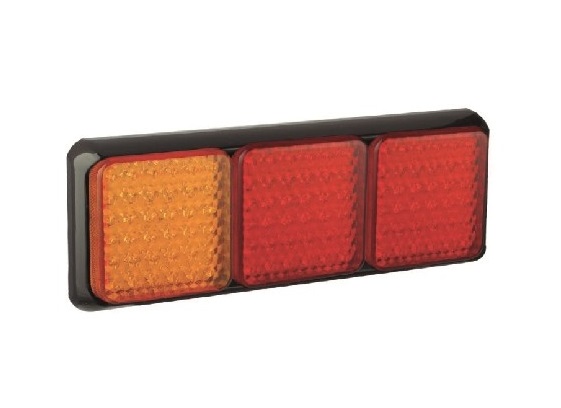 Achterlicht 3-kamer rem/achter/knipper 100 LED Autolamps 12/24V