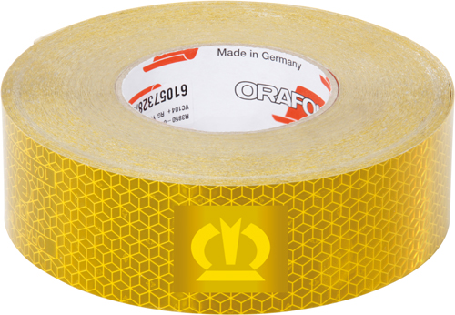 Reflectietape Krone 50 mm hard, rol a 50 M