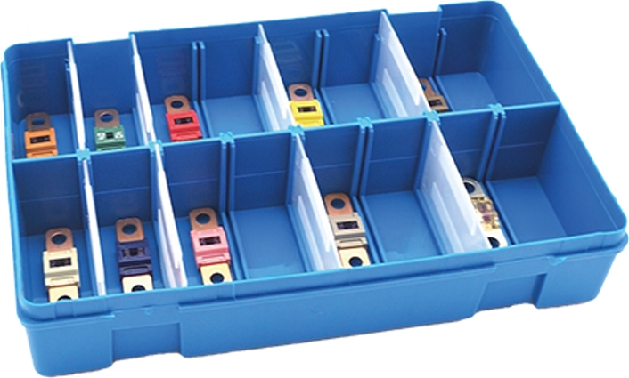 MIDI zekeringen assortimentsdoos 30-200A met houders