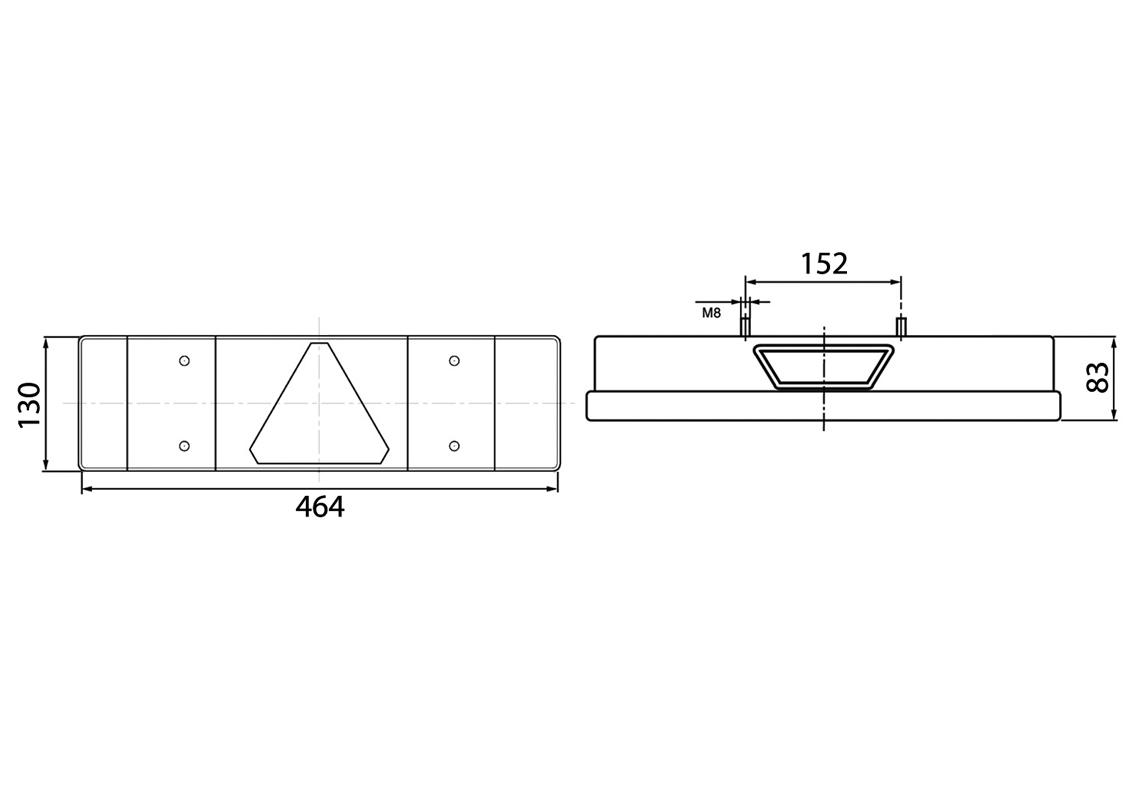 Achterlicht Vignal LC7T 12/24V rechts