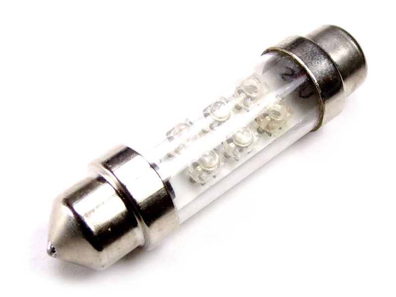 LED Buislamp koud wit 42mm 24V, 1 stuk