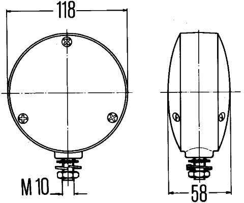 Spaanse markeringslamp Hella Pablo