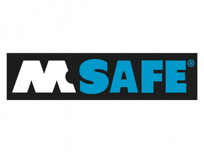 Werkhandschoen M-safe Nitril blauw, dispencer a 100 st