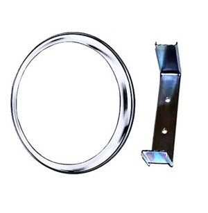 Chroomrand inbouwset Hella voor hamburger lampen 140mm