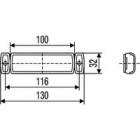 LED markeringslamp plat Hella 12V