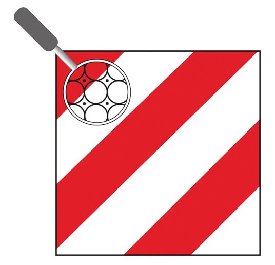 Lengte-breedte markering Europa klasse II
